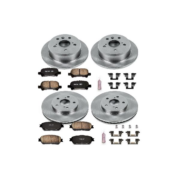 2004-2008 Toyota Solara Disc Brake Kit - Front and Rear (Powerstop)