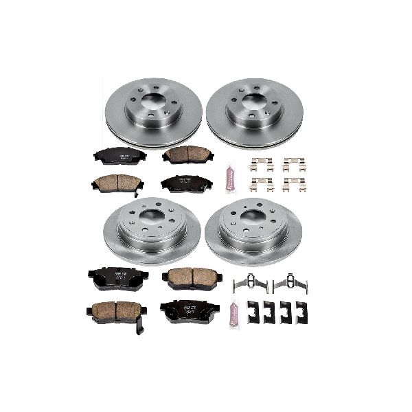 1990-1991 Honda CRX Disc Brake Kit - Front and Rear (Powerstop)