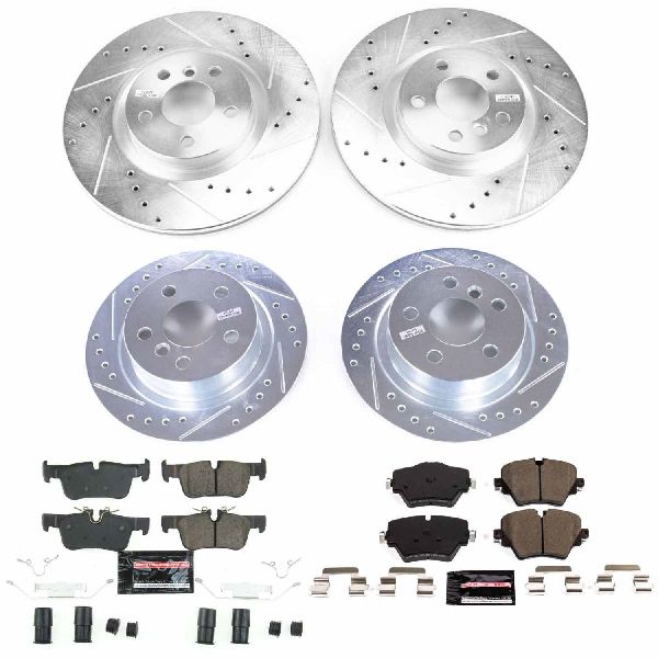 2017-2020 Mini Cooper Countryman Disc Brake Kit - Front and Rear (Powerstop)