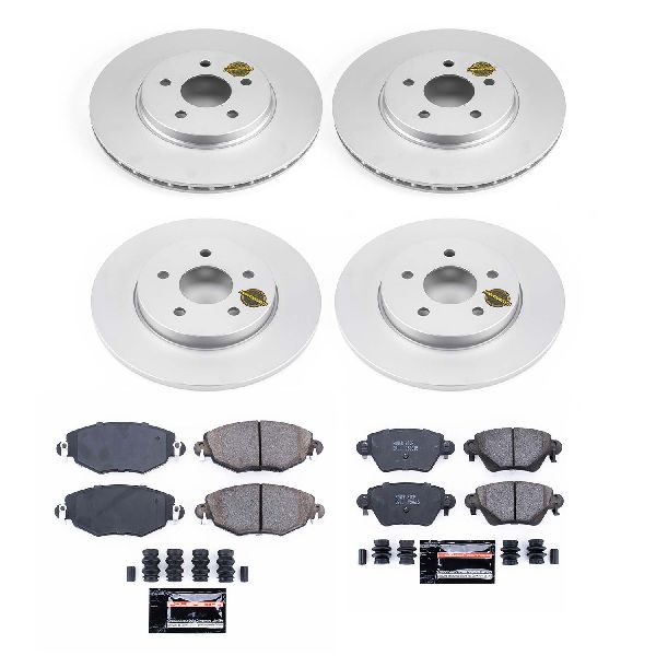 2002-2005 Jaguar X-Type Disc Brake Kit - Front and Rear (Powerstop)