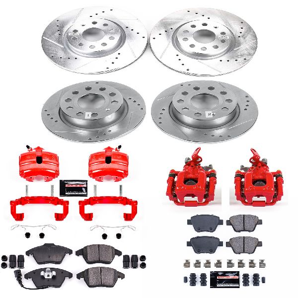 2018 Volkswagen Jetta Disc Brake Kit - Front and Rear (Powerstop)