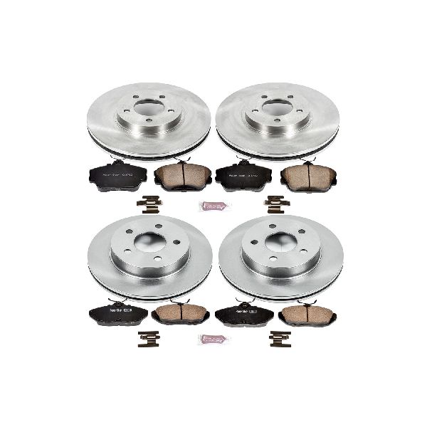 1996-1997 Mercury Cougar Disc Brake Kit - Front and Rear (Powerstop)