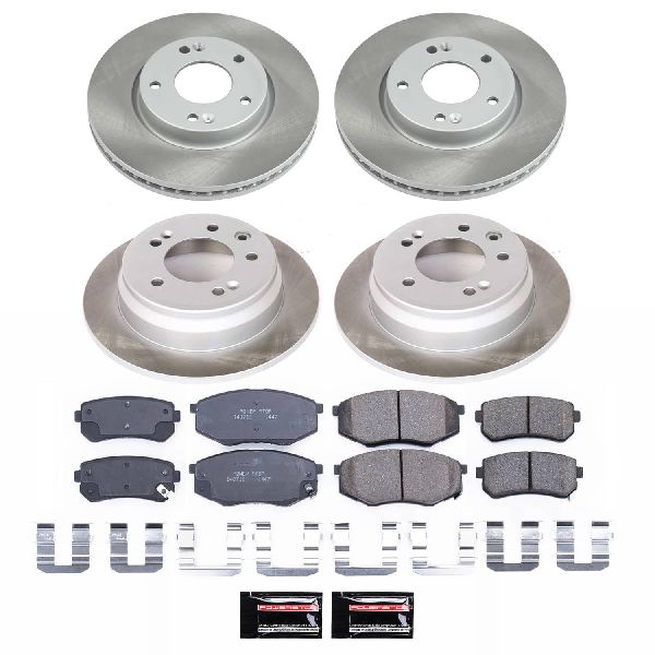 2010-2011 Hyundai Tucson Disc Brake Kit - Front and Rear (Powerstop)