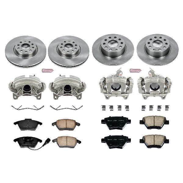 2009-2011 Volkswagen Eos Disc Brake Kit - Front and Rear (Powerstop)