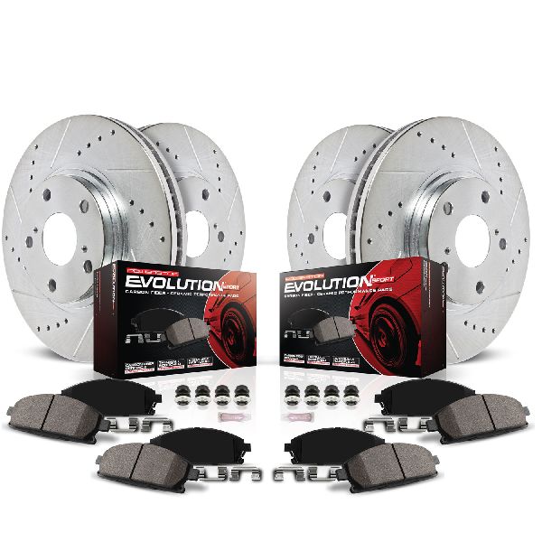 2013-2019 Lincoln MKT Disc Brake Kit - Front and Rear (Powerstop)