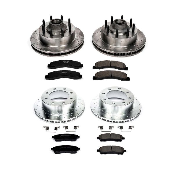 2000-2002 Ford Excursion Disc Brake Kit - Front and Rear (Powerstop)