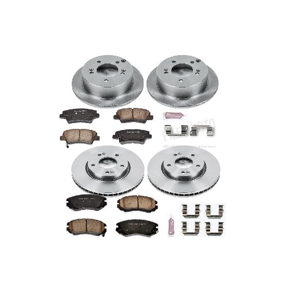 2009-2010 Hyundai Sonata Disc Brake Kit - Front and Rear (Powerstop)