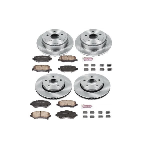 2007-2017 Jeep Wrangler Disc Brake Kit - Front and Rear (Powerstop)