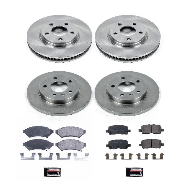 2005-2008 Pontiac Grand Prix Disc Brake Kit - Front and Rear (Powerstop)