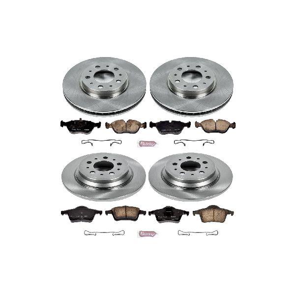2000 Volvo V70 Disc Brake Kit - Front and Rear (Powerstop)