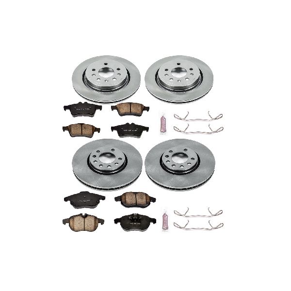 2003-2011 Saab 9-3 Disc Brake Kit - Front and Rear (Powerstop)