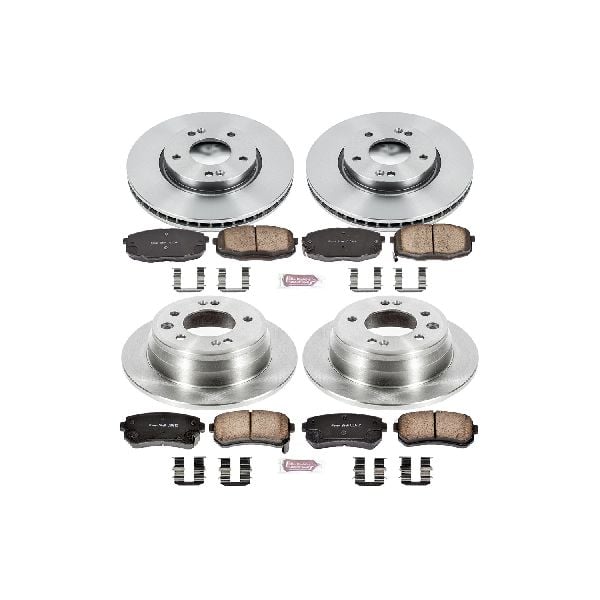 2009-2012 Hyundai Elantra Disc Brake Kit - Front and Rear (Powerstop)