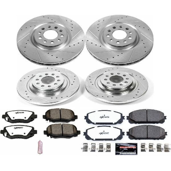 2016-2023 Jeep Cherokee Disc Brake Kit - Front and Rear (Powerstop)