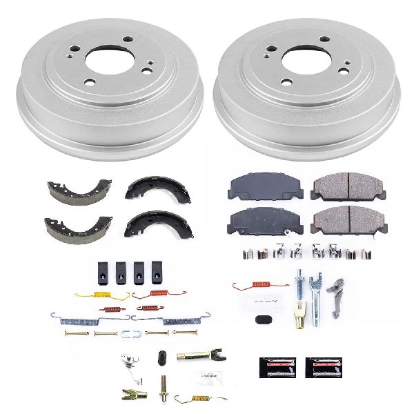 2000 Honda Civic Disc Brake Pad and Rotor / Drum Brake Shoe and Dru - Front and Rear (Powerstop)