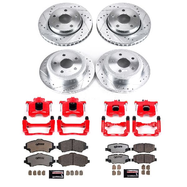 2007-2017 Jeep Wrangler Disc Brake Kit - Front and Rear (Powerstop)