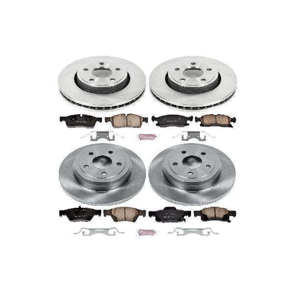 2011-2020 Dodge Durango Disc Brake Kit - Front and Rear (Powerstop)