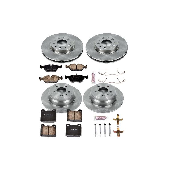 1998-2000 Volvo V70 Disc Brake Kit - Front and Rear (Powerstop)