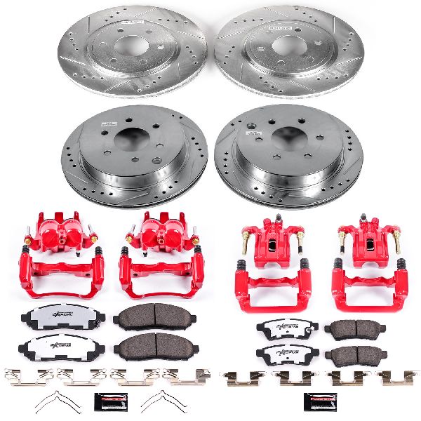 2009-2012 Suzuki Equator Disc Brake Kit - Front and Rear (Powerstop)