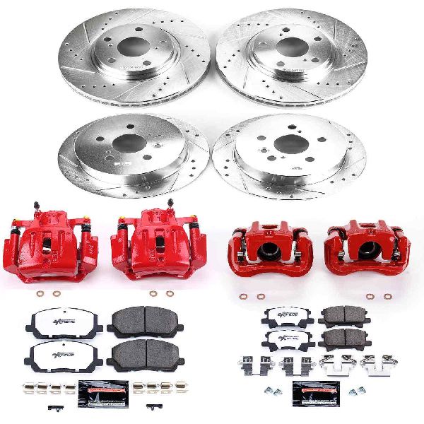 2004-2007 Toyota Highlander Disc Brake Kit - Front and Rear (Powerstop)