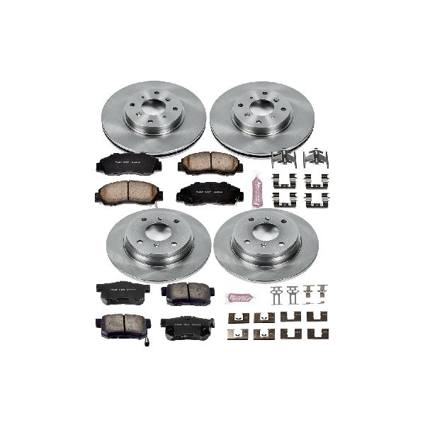 1993-1996 Honda Prelude Disc Brake Kit - Front and Rear (Powerstop)