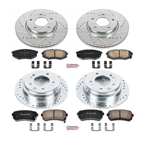 2010-2011 Hyundai Tucson Disc Brake Kit - Front and Rear (Powerstop)