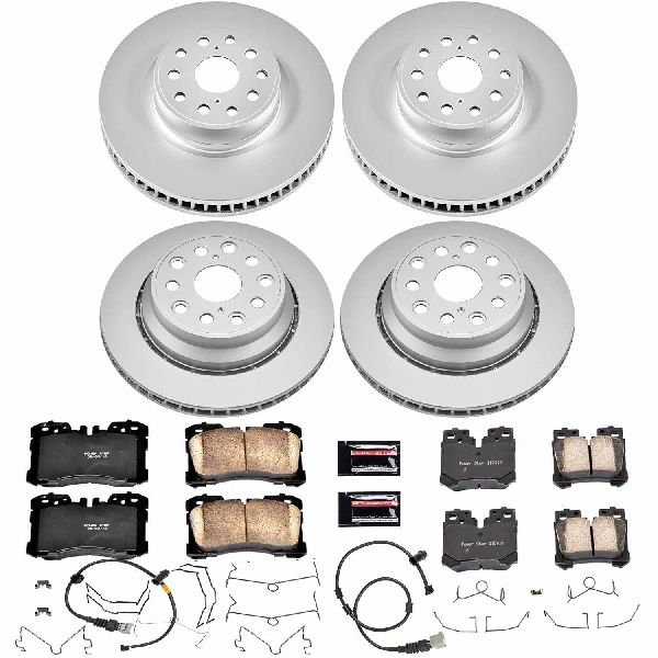 2007-2009 Lexus LS460 Disc Brake Kit - Front and Rear (Powerstop)