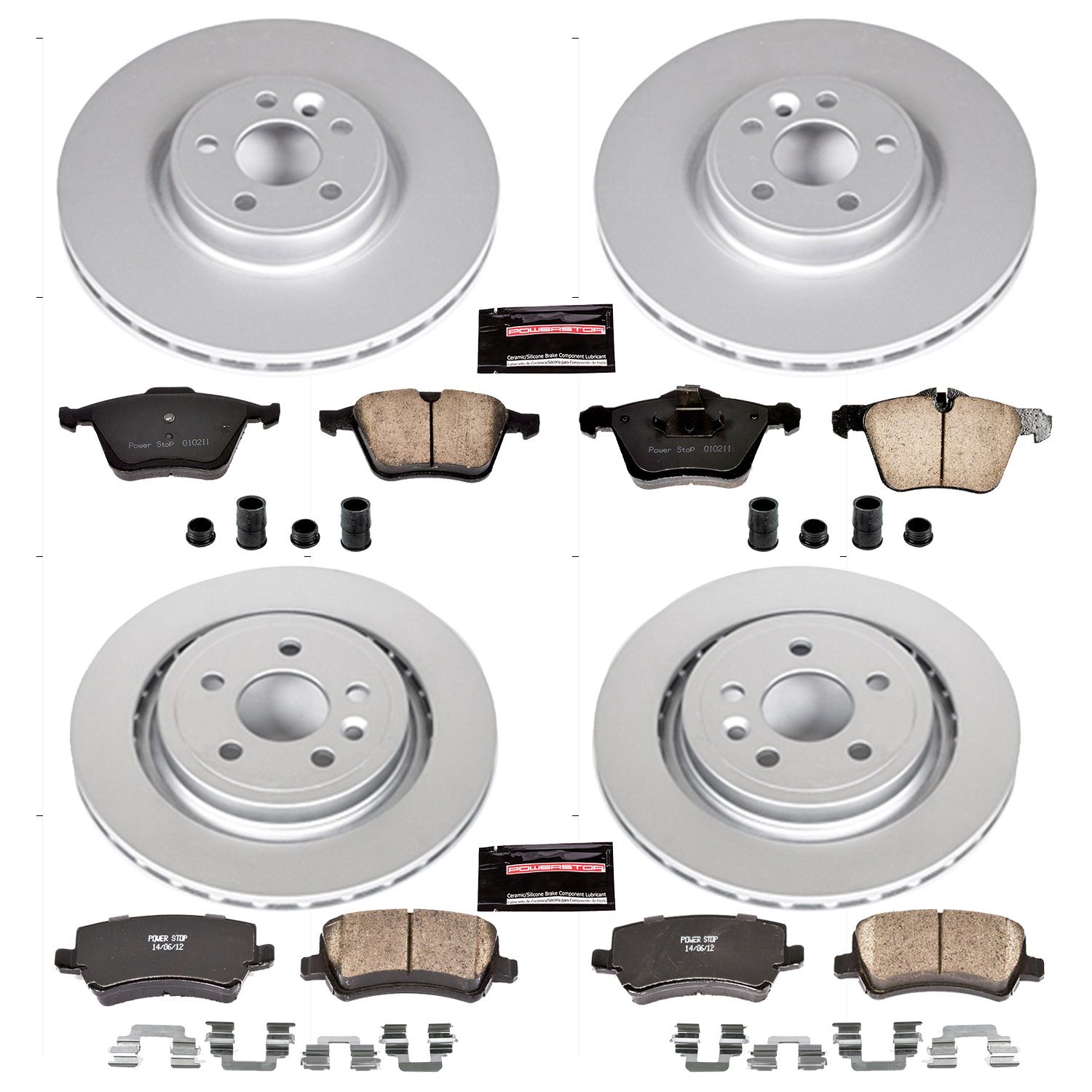 2014, 2013, 2012, 2011, 2010, 2009, 2008, 2007 Volvo S80 Disc Brake Kit