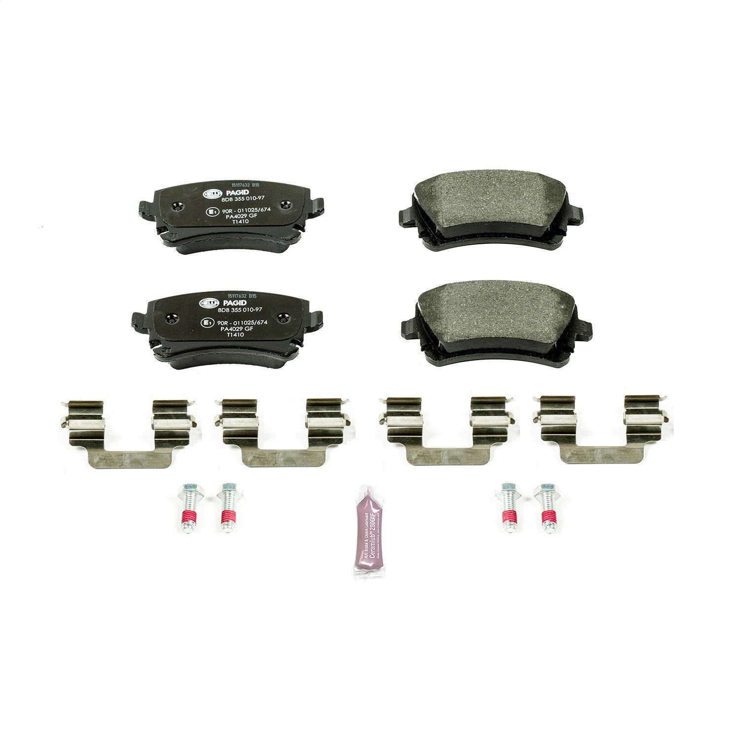 2011, 2010, 2009, 2008, 2007 Audi S6 Quattro Disc Brake Pad Set