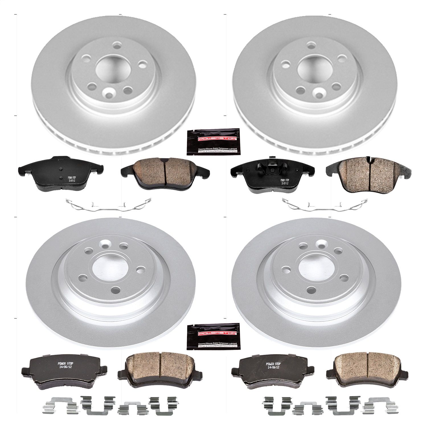 2014, 2013, 2012, 2011, 2010, 2009, 2008, 2007 Volvo S80 Disc Brake Kit