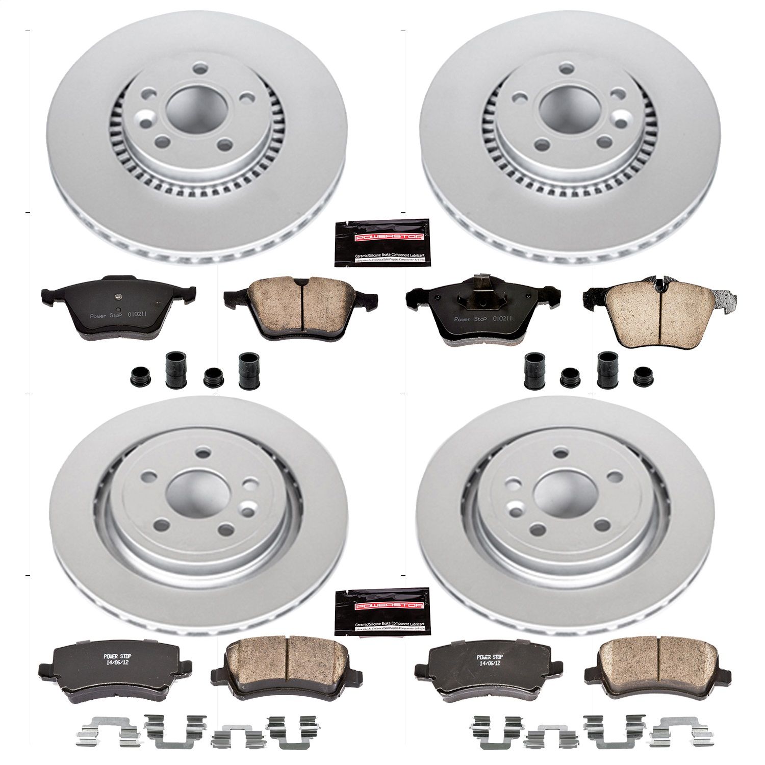 2014, 2013, 2012, 2011, 2010, 2009, 2008, 2007 Volvo S80 Disc Brake Kit