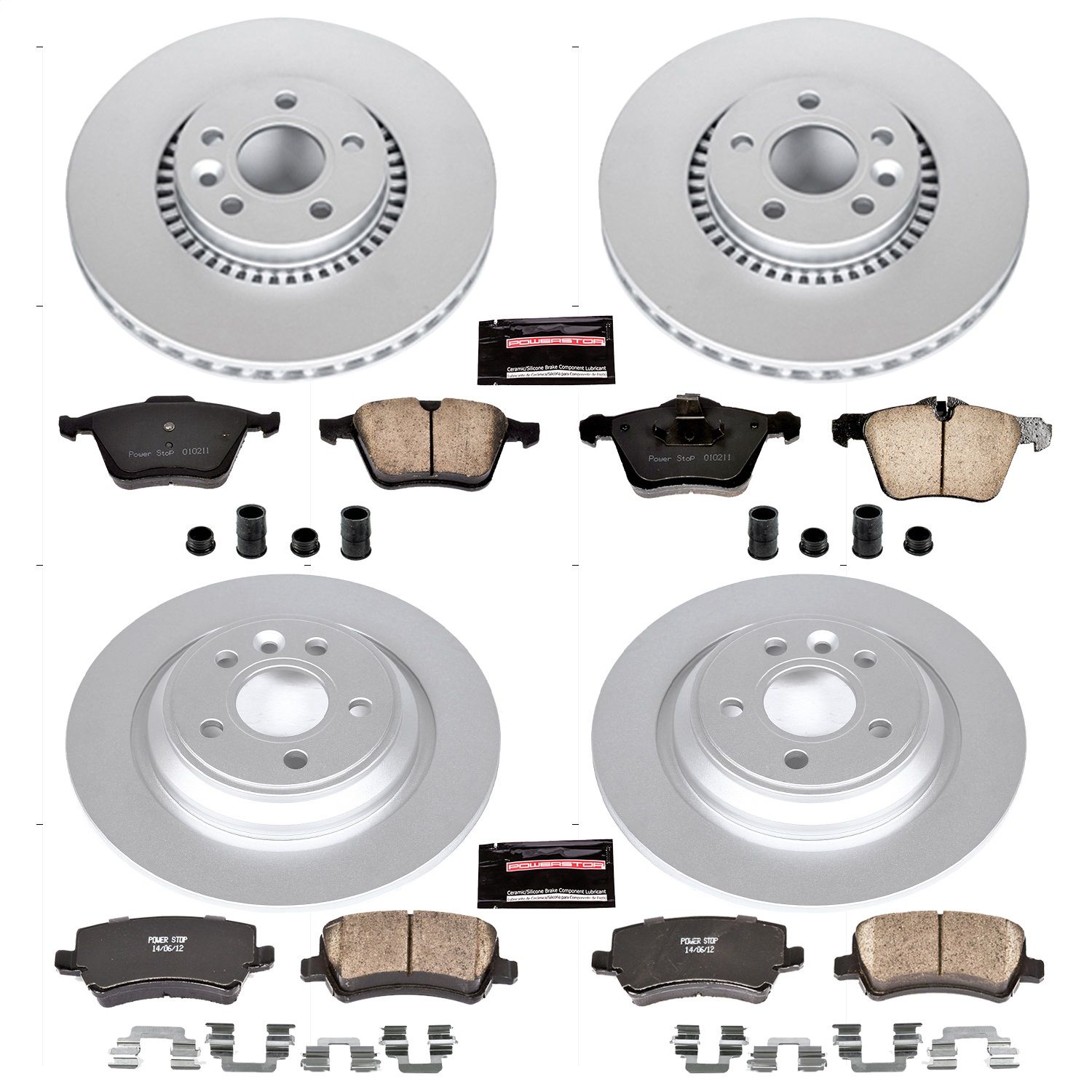 2014, 2013, 2012, 2011, 2010, 2009, 2008, 2007 Volvo S80 Disc Brake Kit