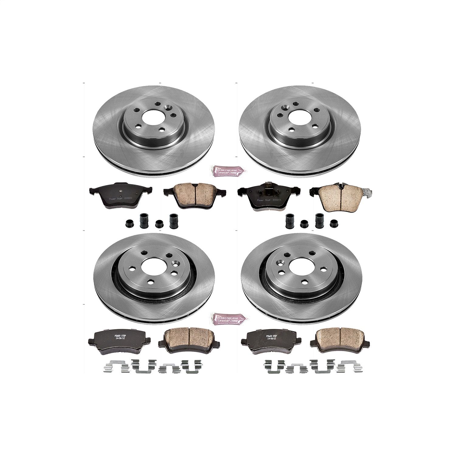 2014, 2013, 2012, 2011, 2010, 2009, 2008, 2007 Volvo S80 Disc Brake Kit