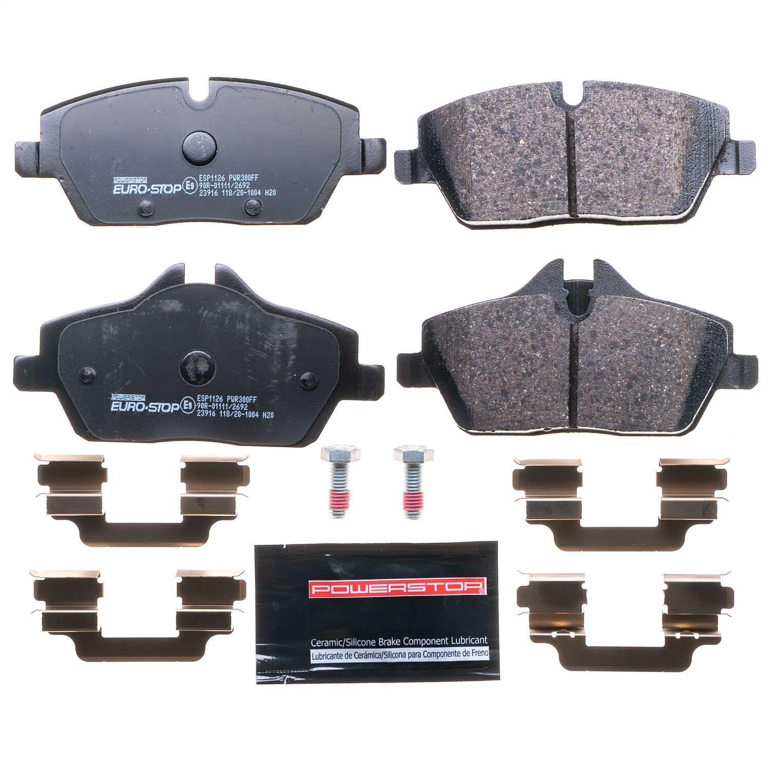 2019, 2018, 2017, 2016, 2015, 2014, 2013, 2012, 2011, 2010, 2009, 2008, 2007 Mini Cooper Disc Brake Pad Set