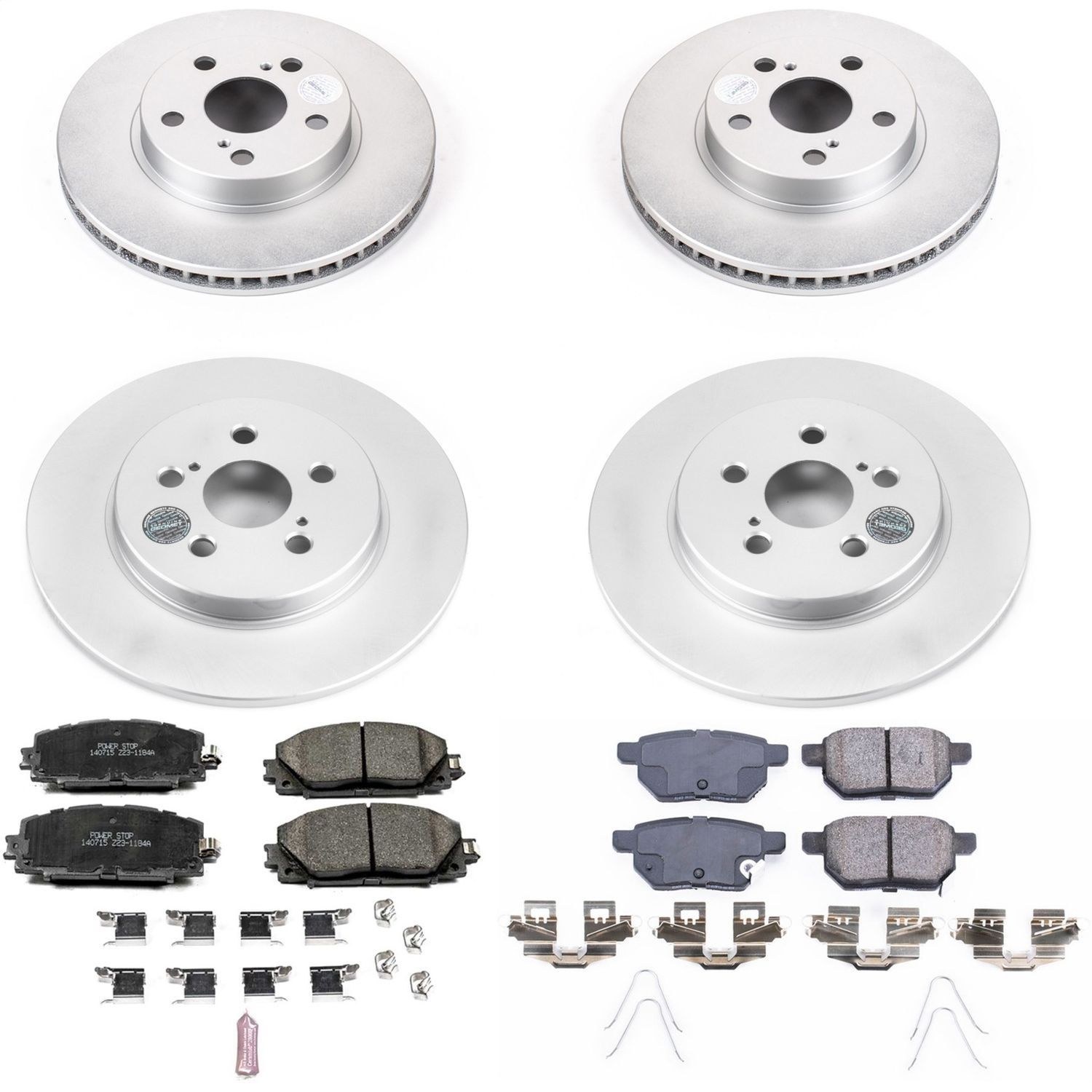 2017, 2016, 2015, 2014, 2013, 2012, 2011 Lexus CT200h Disc Brake Kit