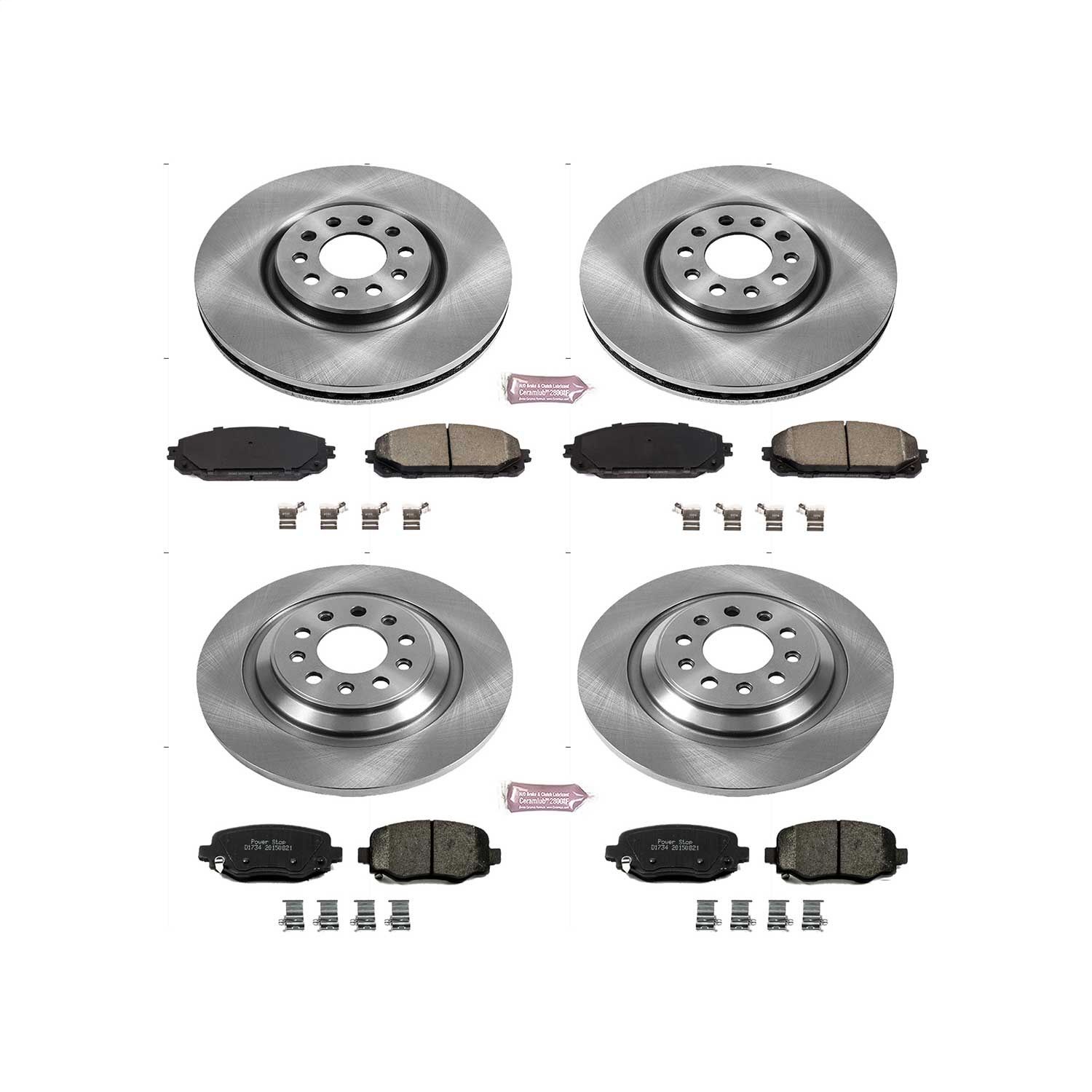 2023, 2022, 2021, 2020, 2019, 2018, 2017, 2016 Jeep Cherokee Disc Brake Kit