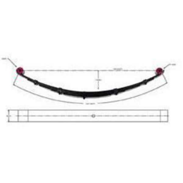 1980-1985 Toyota Pickup Leaf Spring Assembly - Front Left (Pro Comp)