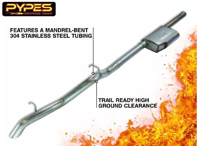 2007-2017 Jeep Wrangler Exhaust System Kit (Pypes Performance exhaust)