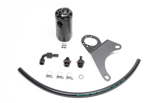 2003-2015 Mitsubishi Lancer Engine Oil Catch Can Kit (RADIUM Engineering)