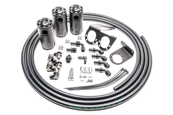 2009-2021 Nissan GT-R Engine Oil Catch Can Kit (RADIUM Engineering)