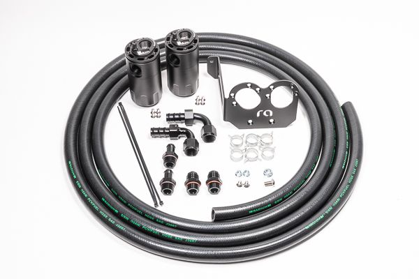 2010-2014 Ford Mustang Engine Oil Catch Can Kit (RADIUM Engineering)