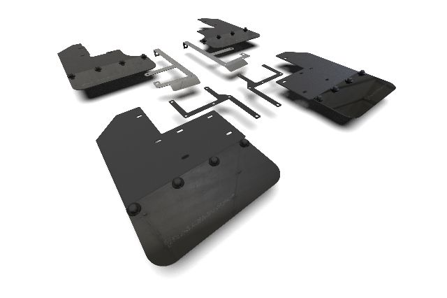 2020-2024 Jeep Gladiator Mud Flap Kit (Rally Armor)