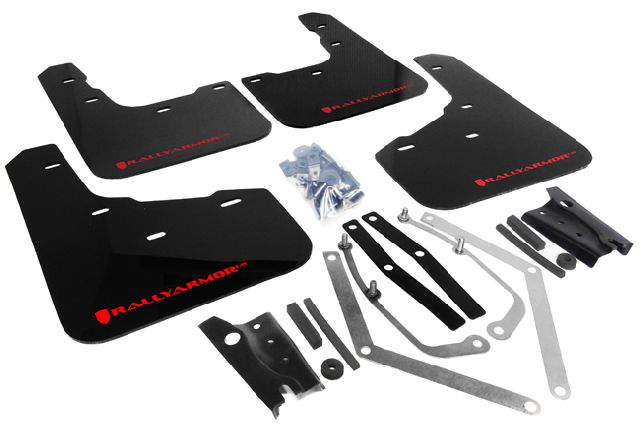 2014-2019 Ford Fiesta Mud Flap Kit -  or Front and Rear (Rally Armor)