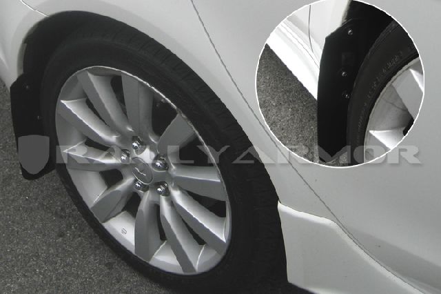 2007-2017 Mitsubishi Lancer Mud Flap Kit -  or Front and Rear (Rally Armor)
