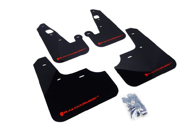 2007-2017 Mitsubishi Lancer Mud Flap Kit -  or Front and Rear (Rally Armor)