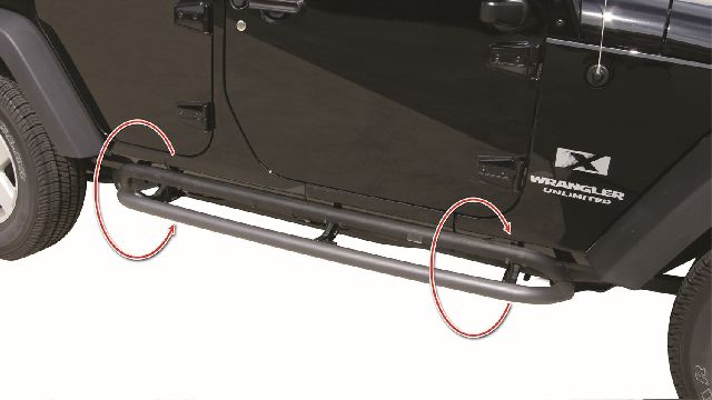 2007-2017 Jeep Wrangler Step Nerf Bar (Rampage)