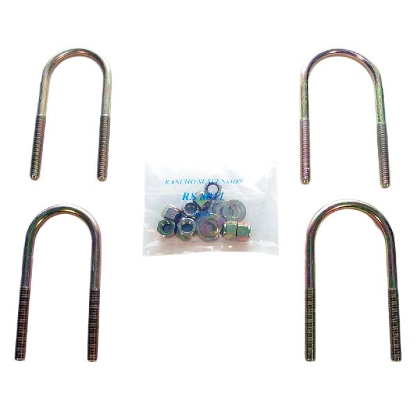 1987-1995 Jeep Wrangler Leaf Spring Axle U-Bolt Kit - Front (Rancho)