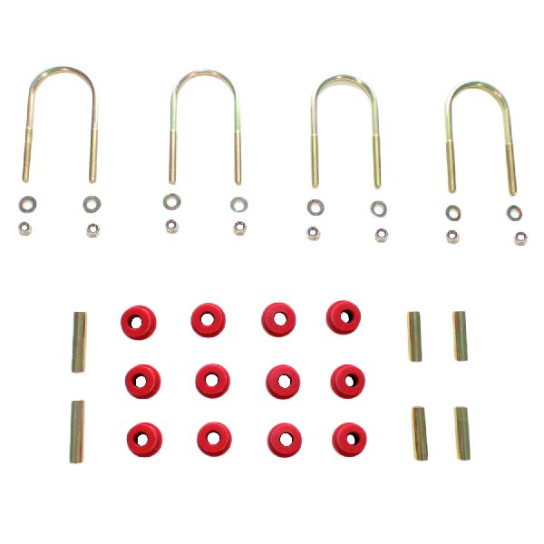 1984-2001 Jeep Cherokee Leaf Spring Axle U-Bolt Kit - Rear (Rancho)