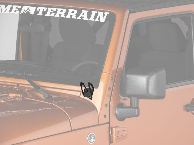 2007-2017 Jeep Wrangler Auxiliary Light Mounting Bracket (Raxiom)