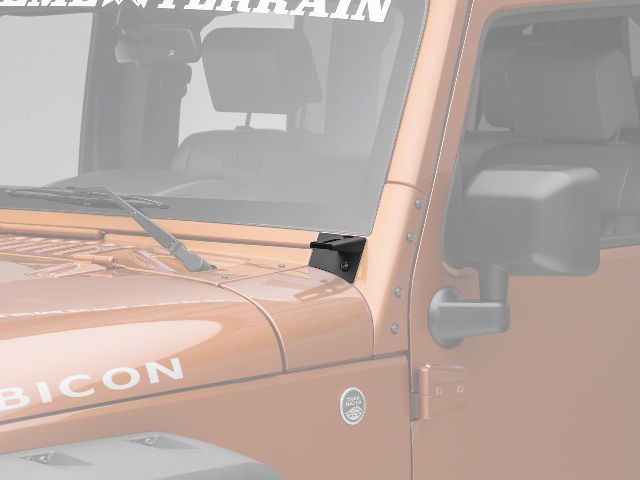 2007-2017 Jeep Wrangler Auxiliary Light Mounting Bracket (Raxiom)