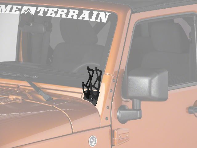 2007-2017 Jeep Wrangler Auxiliary Light Mounting Bracket (Raxiom)